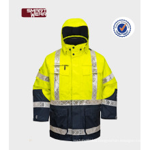 Best Selection Winter Reflective Work Wear Uniform removable safety reflective safety jacket